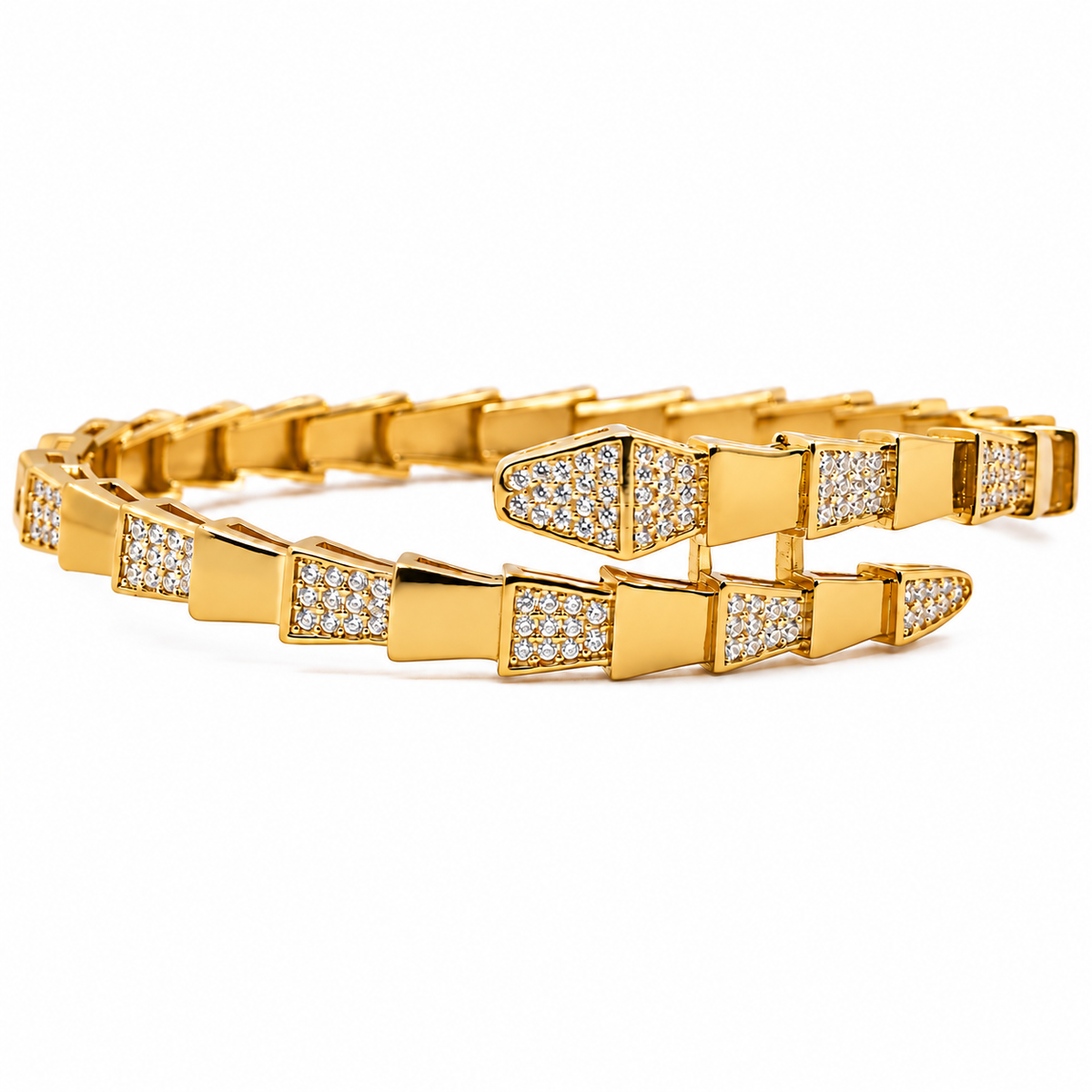 Éclat Zircon Hand Bracelet and ring