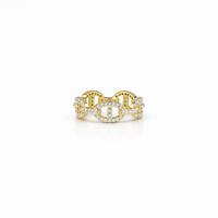 Aurora Chain Crystal Ring