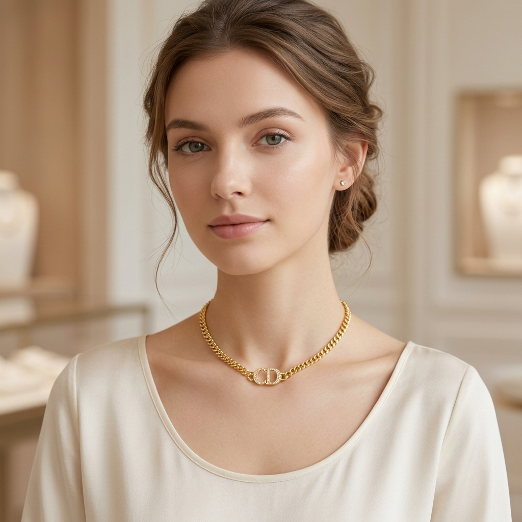Lumière Oval Link Necklace