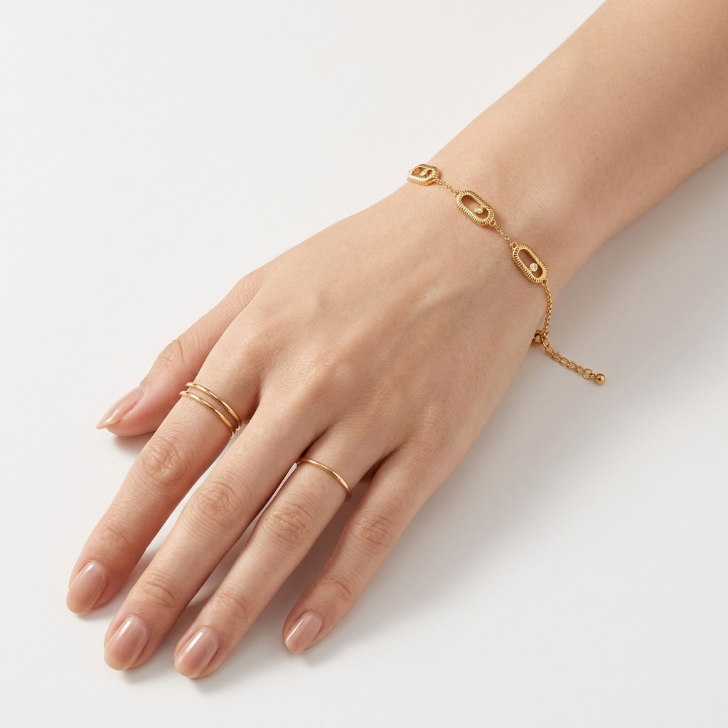 Pavé Link Station Bracelet