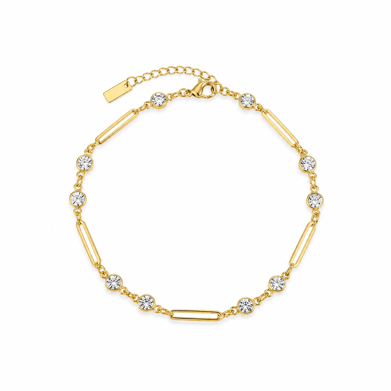 Aurélie Crystal Anklet