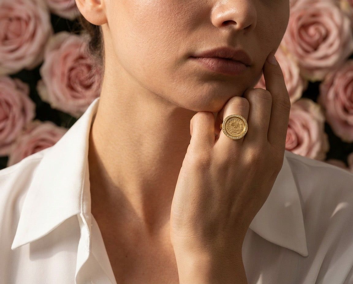 Classic Coin Gold Ring