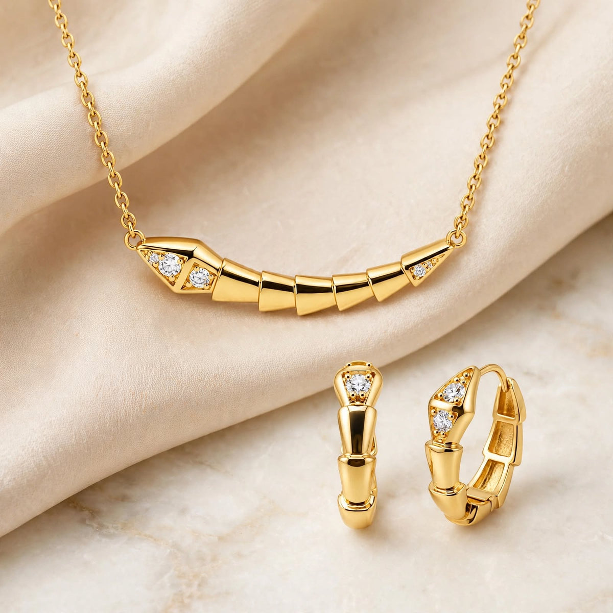 The Golden Arc Earrings