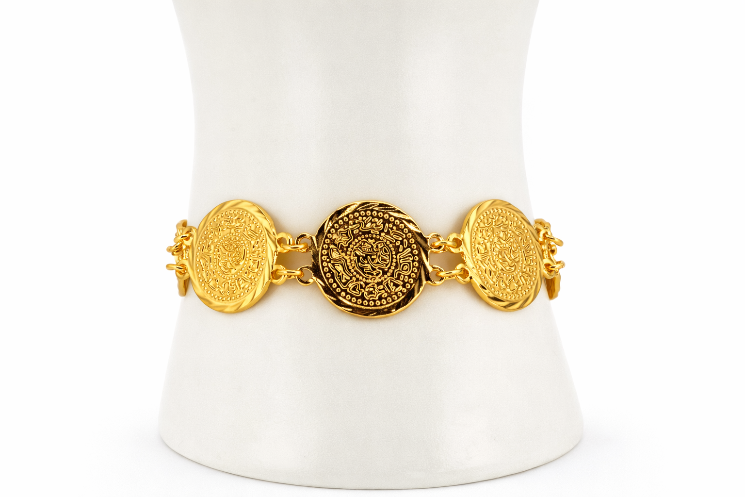 Vintage Coin Gold Bracelet