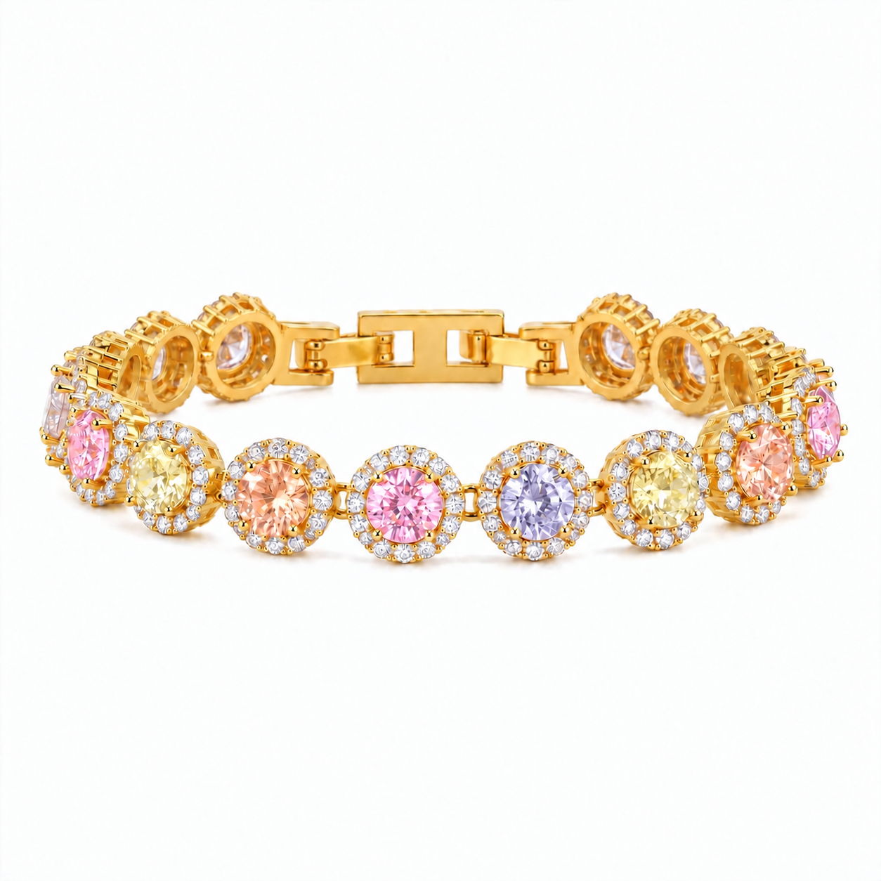 Solenne Pastel Halo Bracelet