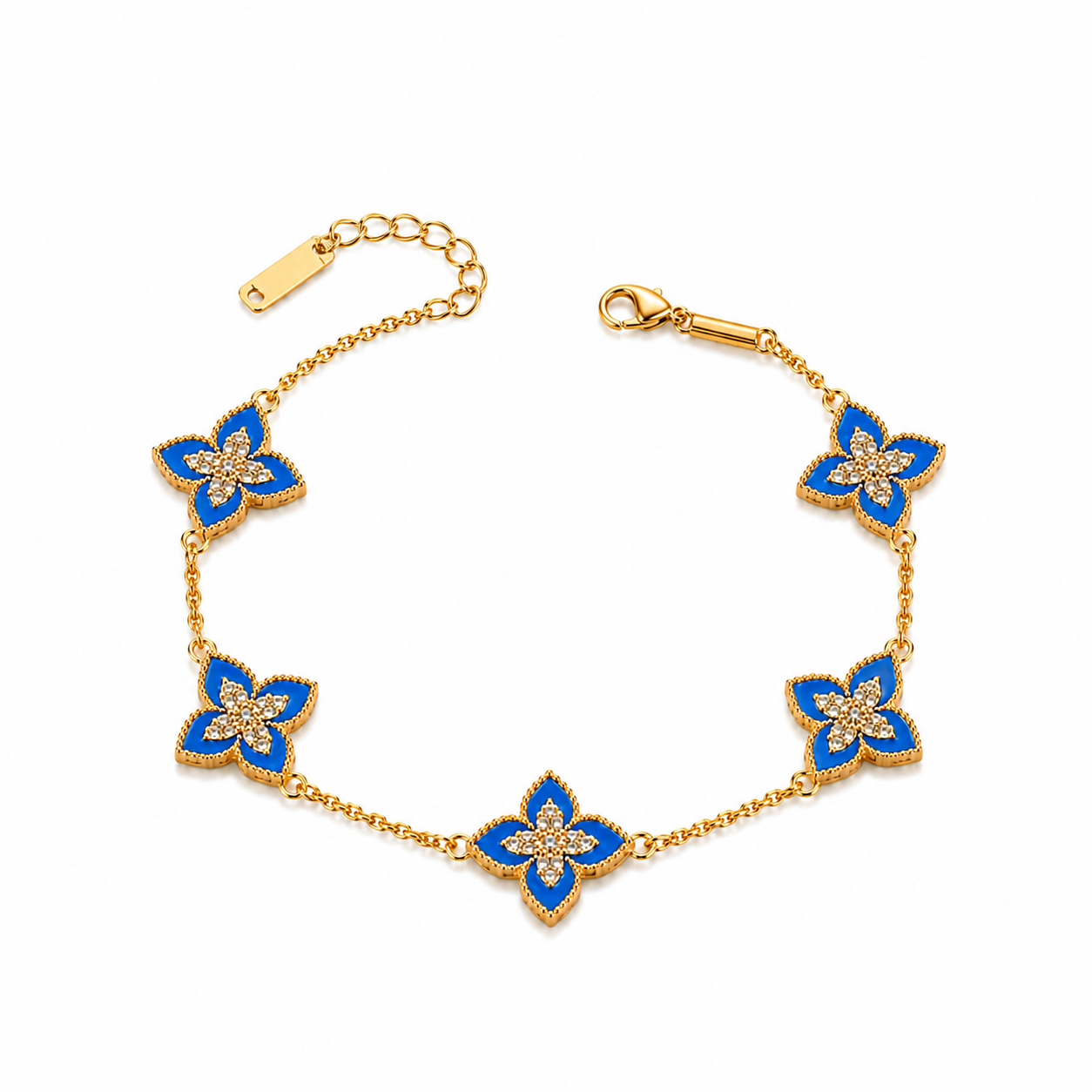 Sapphire Clover Bracelet