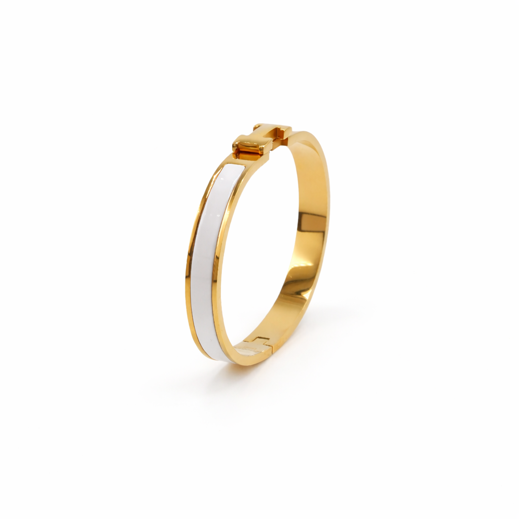 Valencia White Luxe Bangle