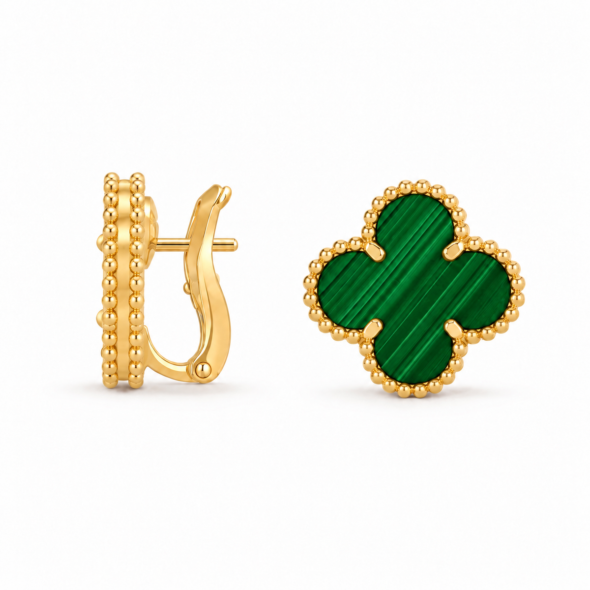 Luxe Clover Signature Earrings – Green