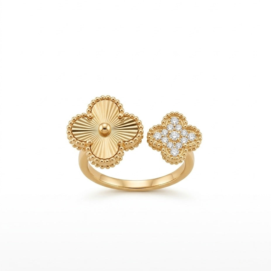 Clover Duo Luxe Ring