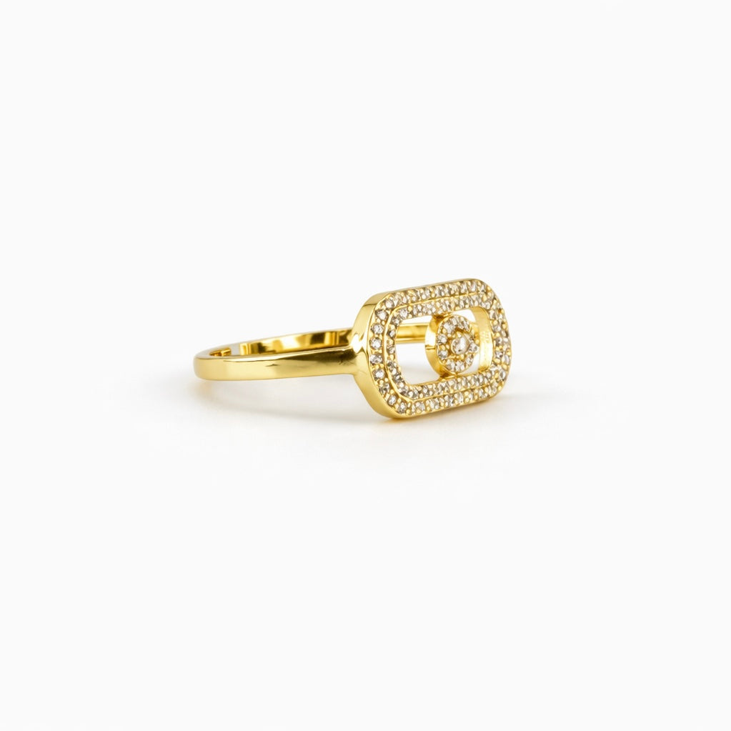 Luxe Pave Gold Ring