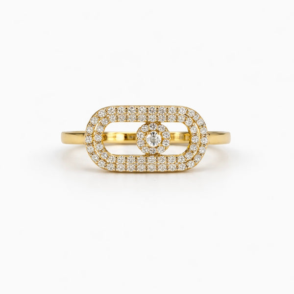 Luxe Pave Gold Ring