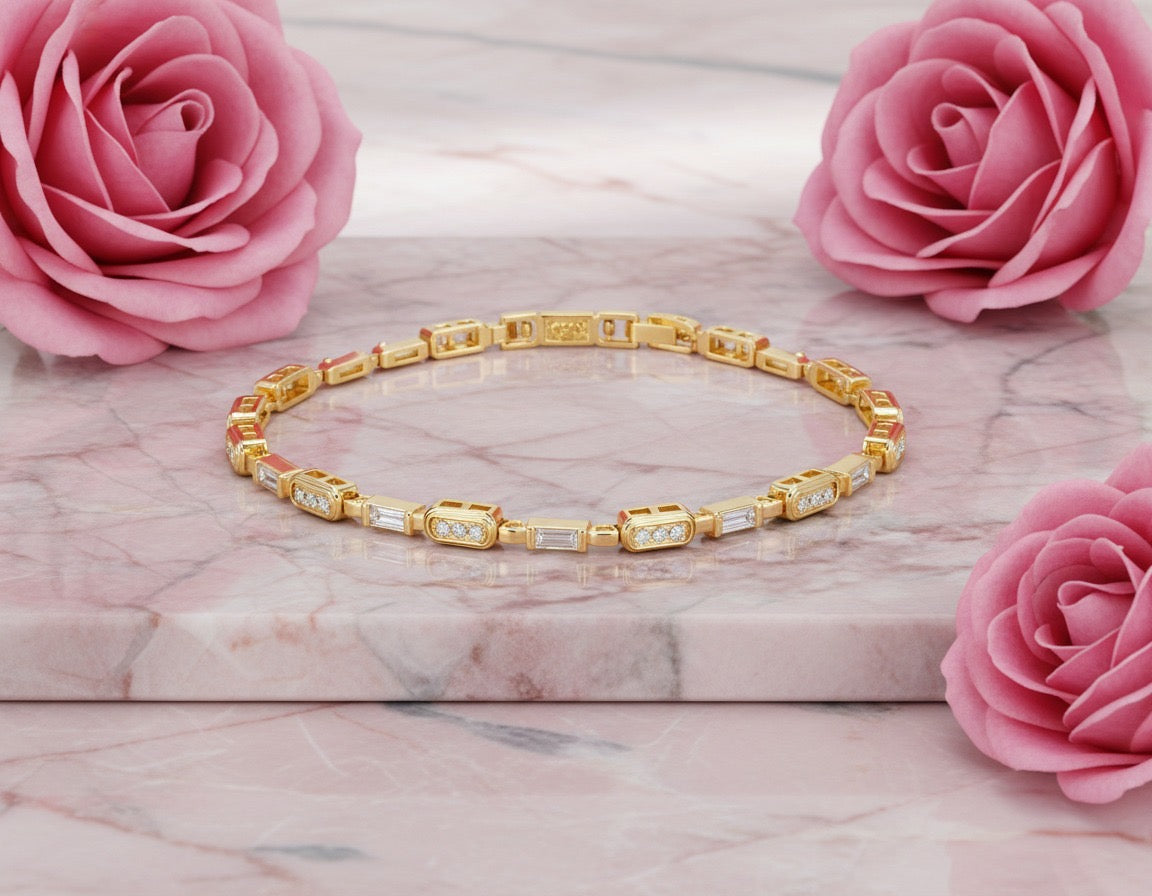 Royal Baguette Crystal Bracelet