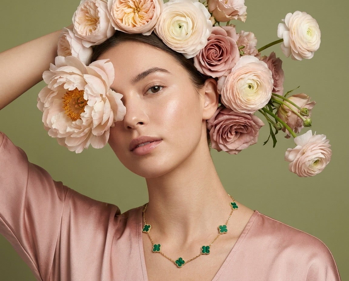 Emerald Luxe Clover Necklace