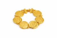 Vintage Coin Gold Bracelet