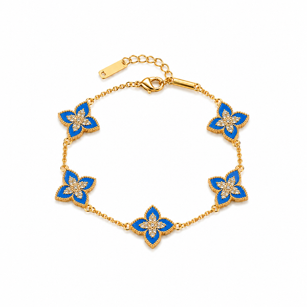 Sapphire Clover Bracelet