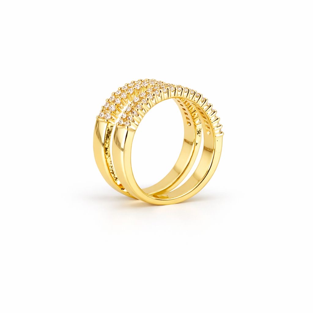 Triple Band Luxe Ring