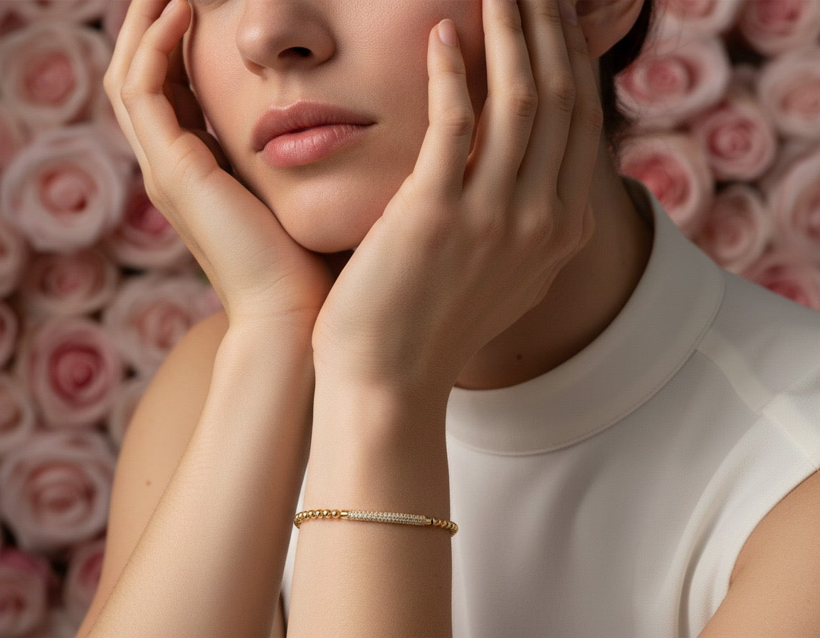 Golden Radiance Bar Bracelet
