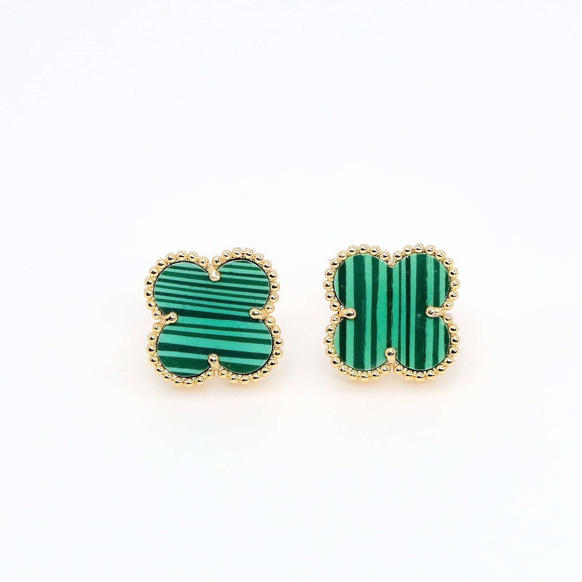 Green Clover Earrings