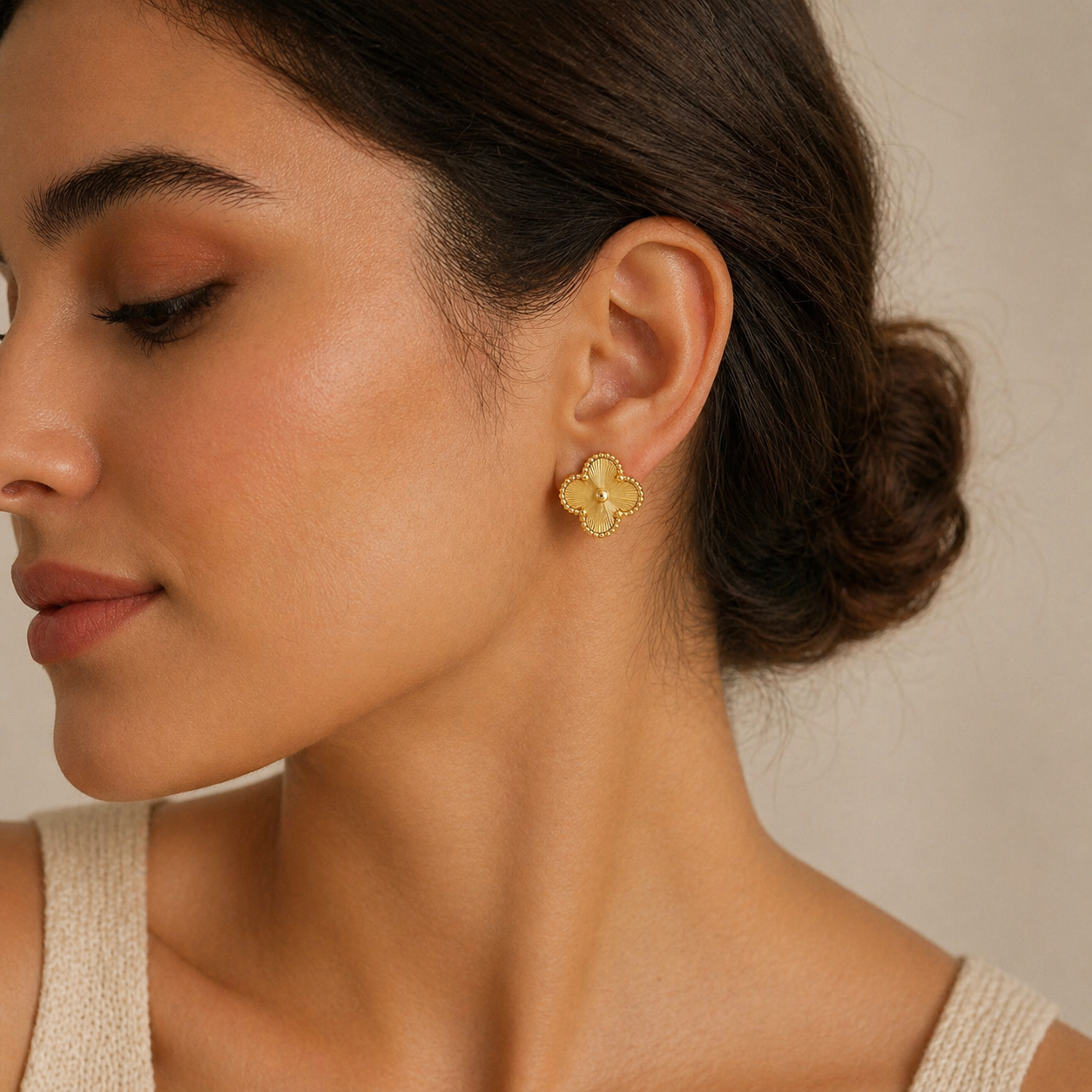 Clover Luxe Stud Earrings