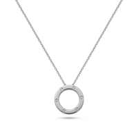 Luna Circle Pendant Necklace