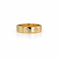Luna Crystal Gold Ring