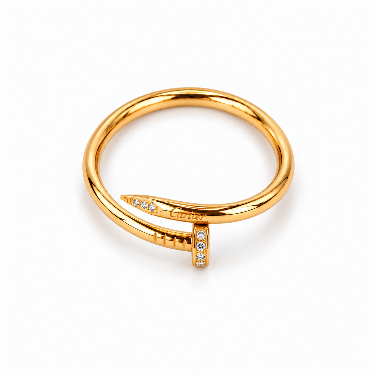 Signature Edition Gold Zircon Nail Ring