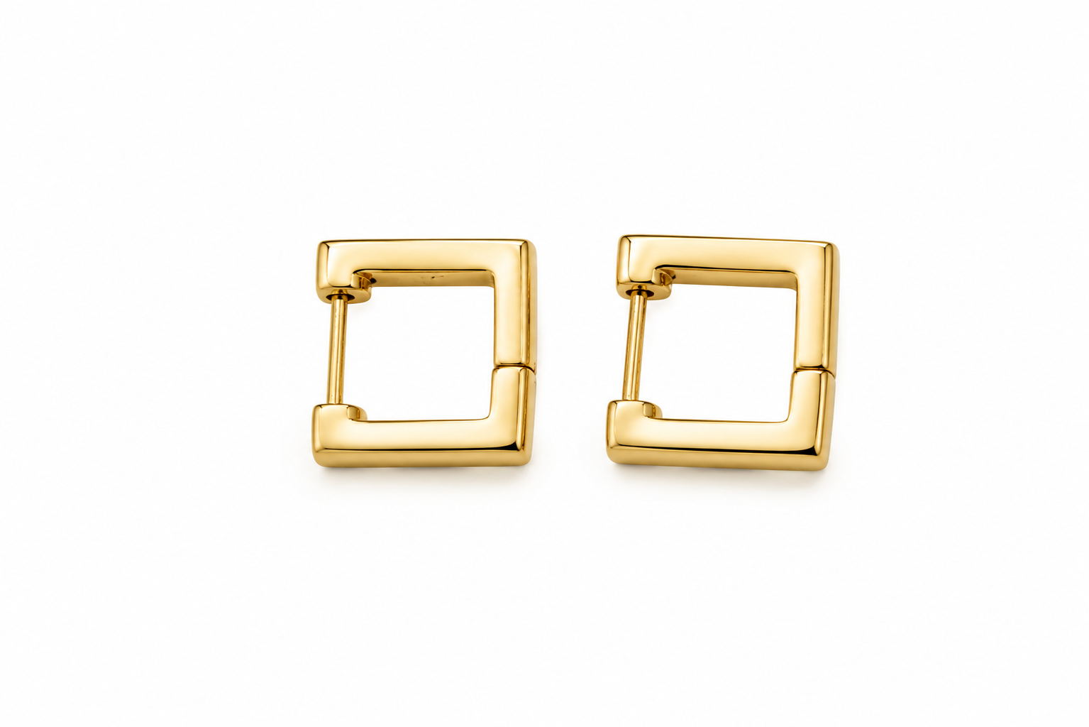 Mini Square Hoop Earrings