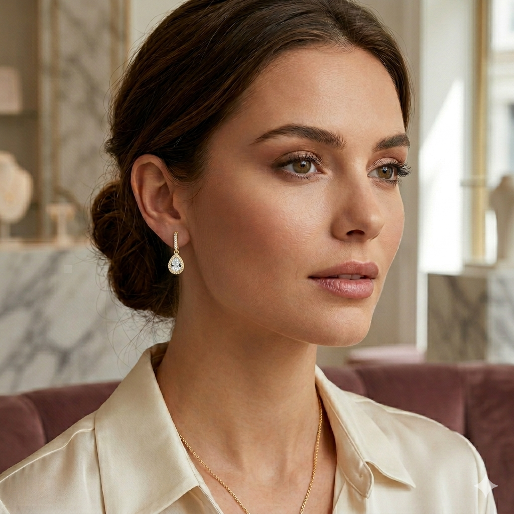 Lumière Pear Drop Earrings