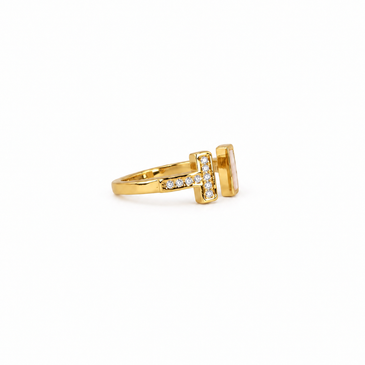 T Duo Blush Gold Ring