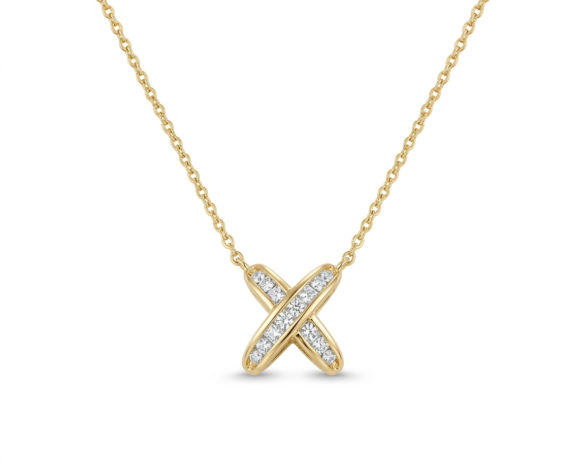 Luxe X Cross Necklace