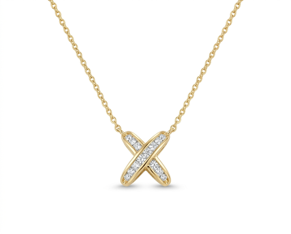 Luxe X Cross Necklace