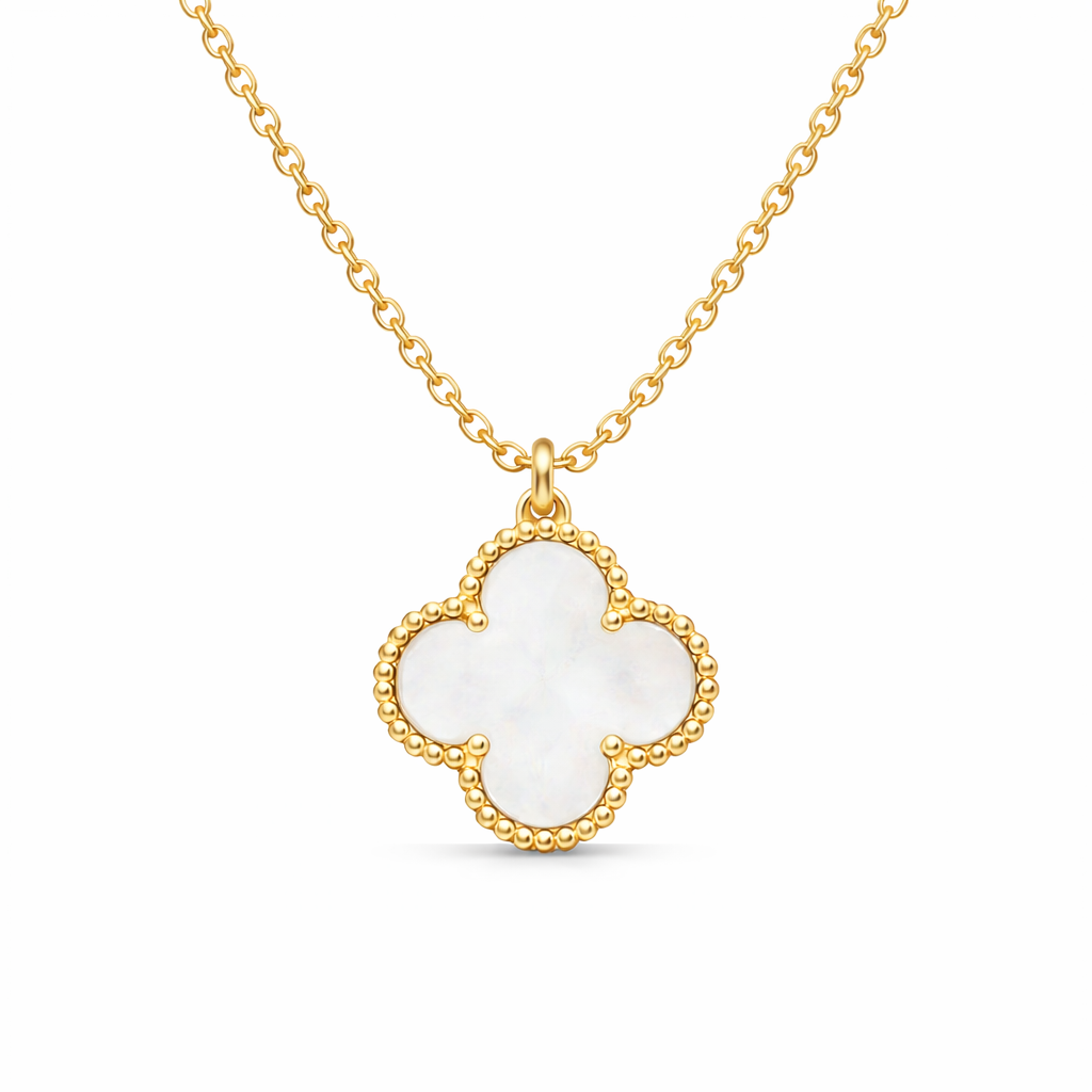 Classic White Clover Necklace