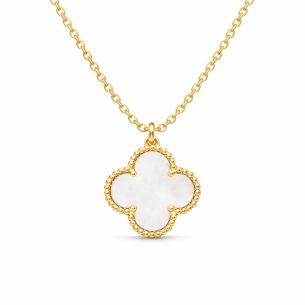 Classic White Clover Necklace