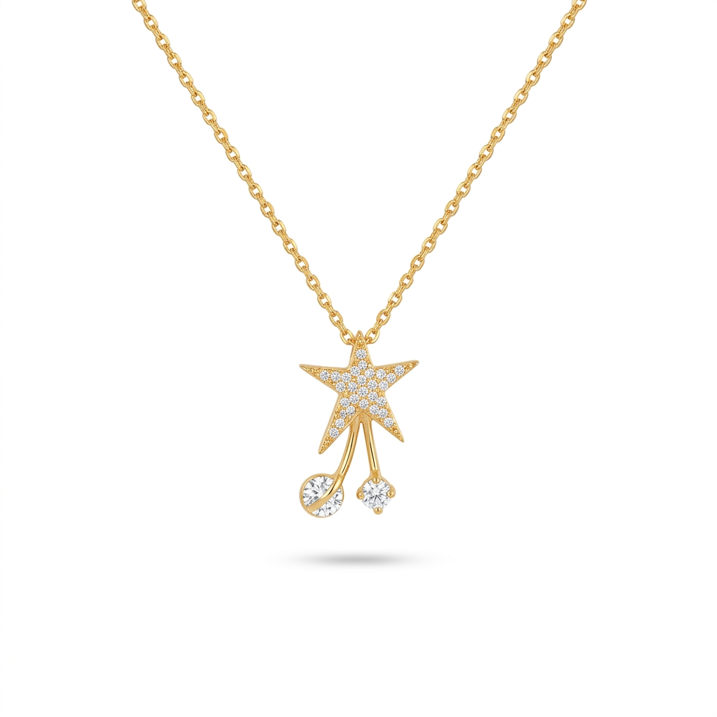 Starlight Drop Pendant Necklace