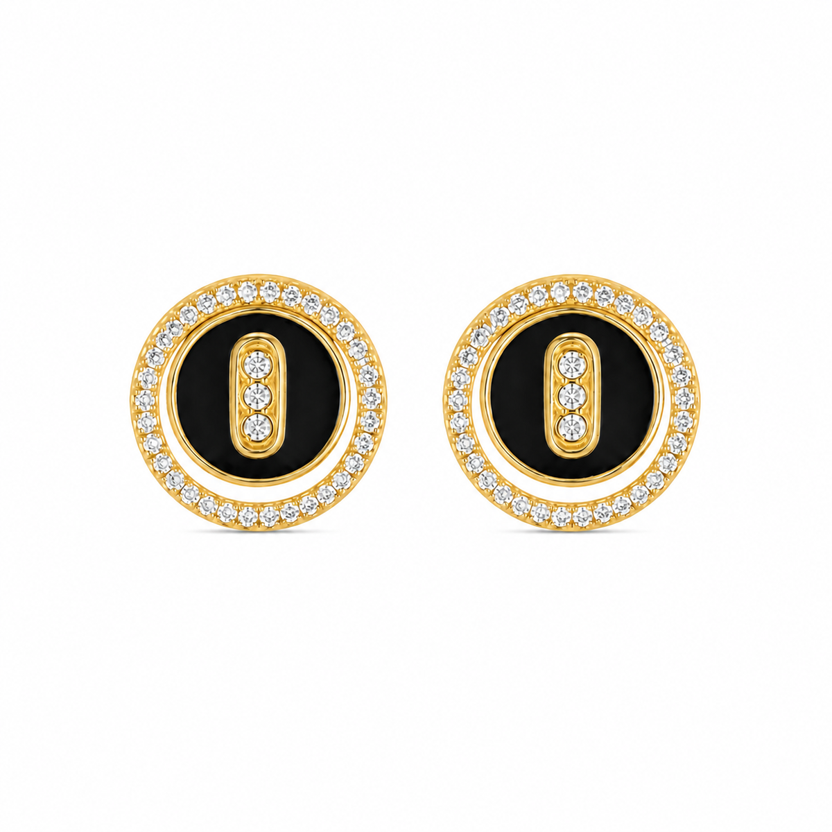 Royal Noir Stud Earrings