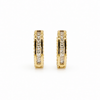 Lumière Princess Cut Huggie Earrings