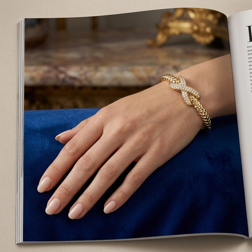 Luxe Knot Zircon Bracelet