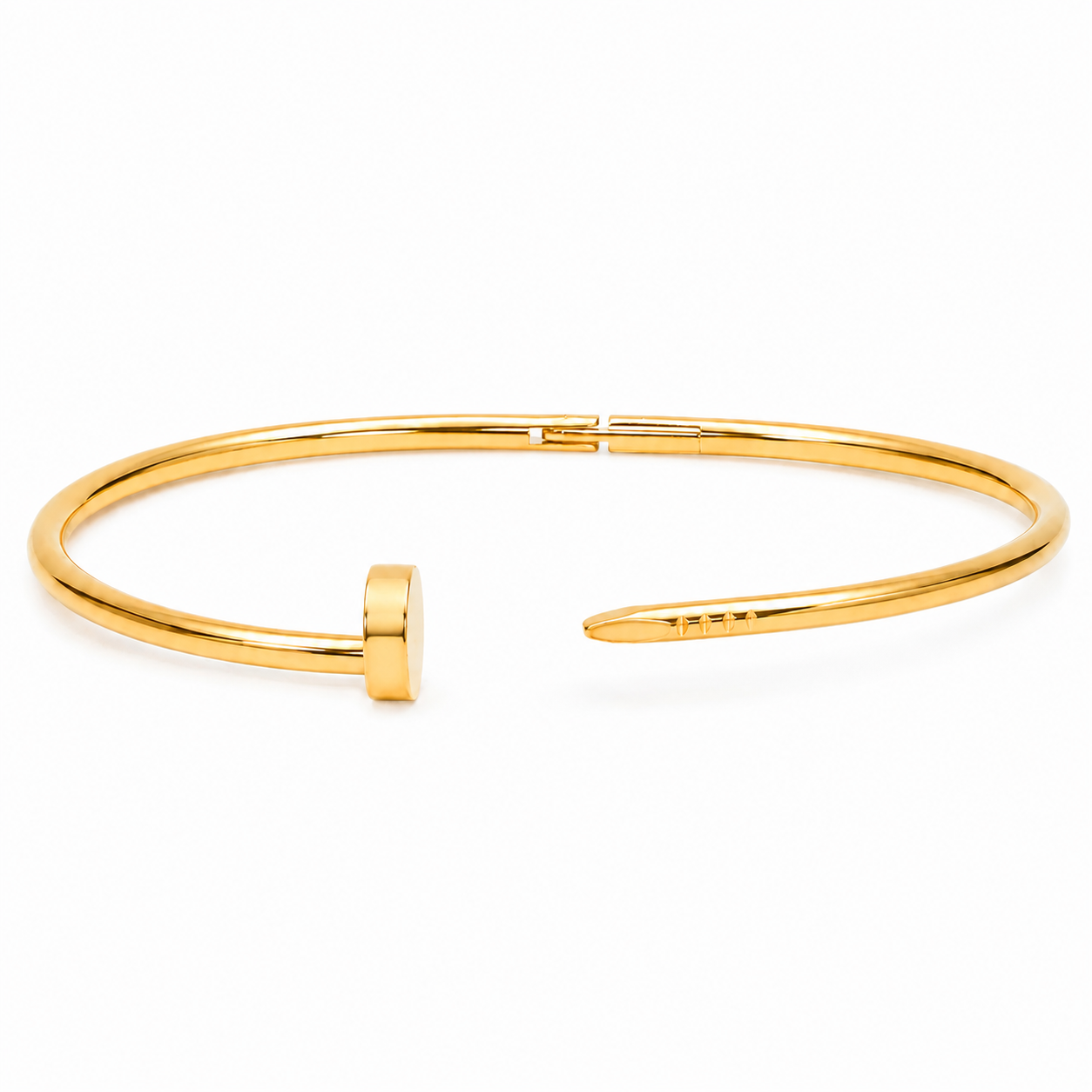 Golden Nail Cuff Bracelet