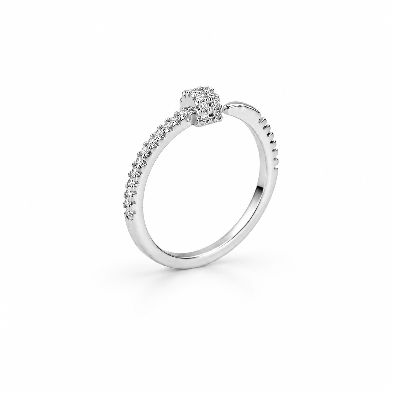 Silver Nail Wrap Ring