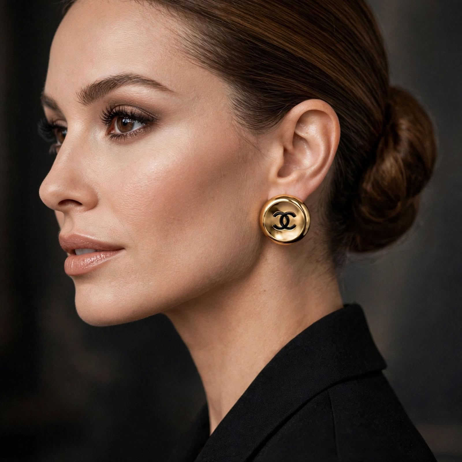 Monarque Medallion Stud Earrings
