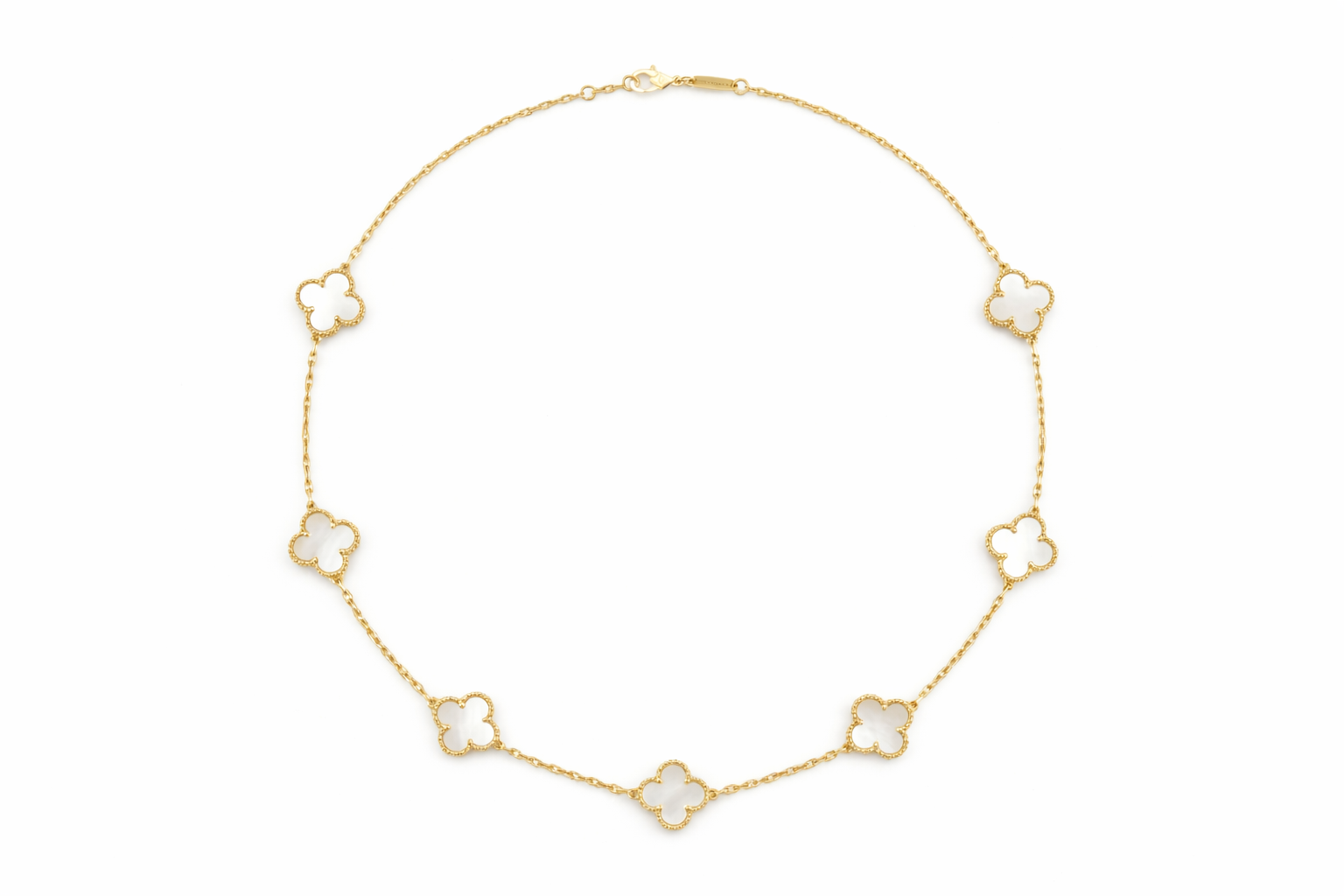 Ivory Luxe Clover Necklace