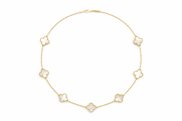 Ivory Luxe Clover Necklace