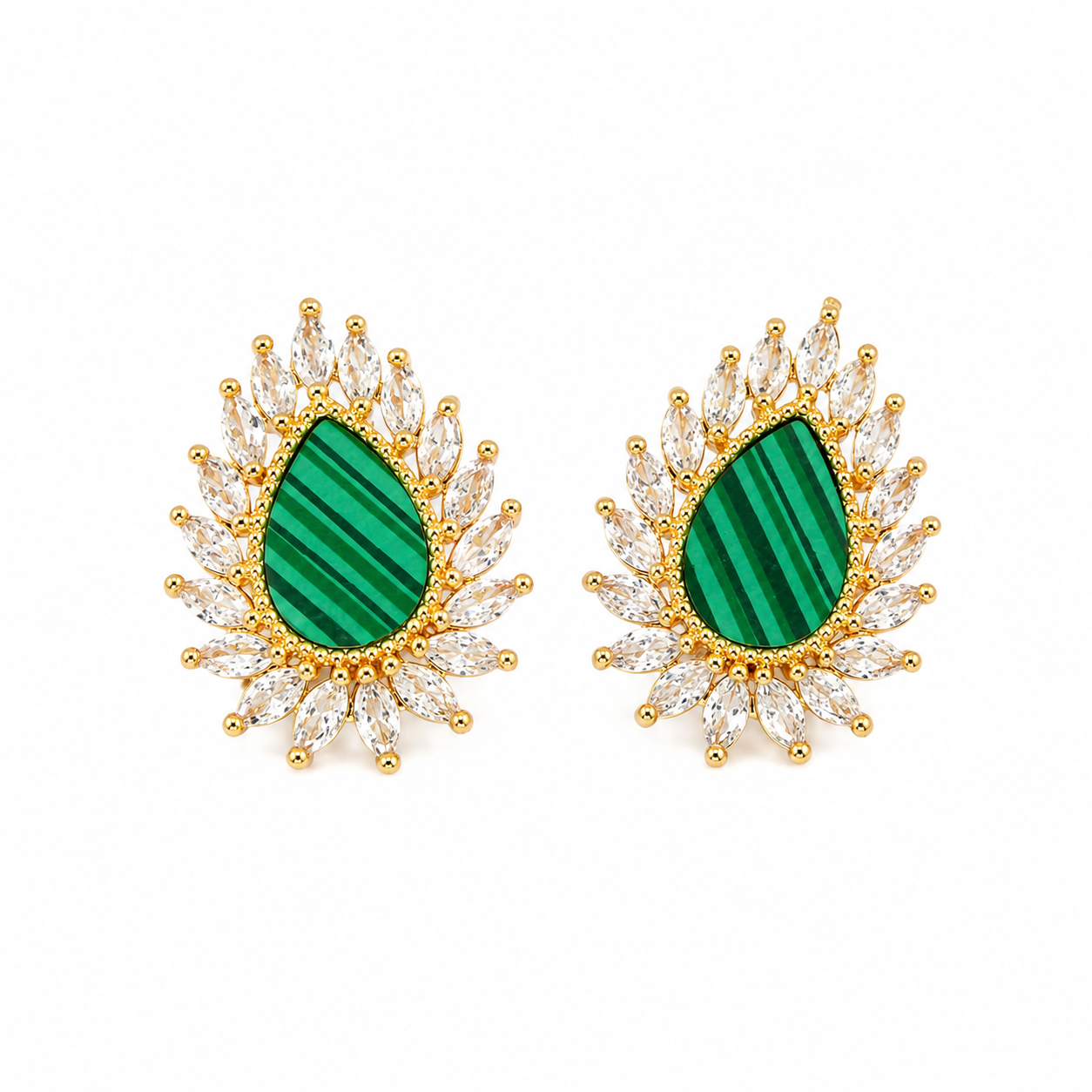 Emerald Royale Teardrop Earrings