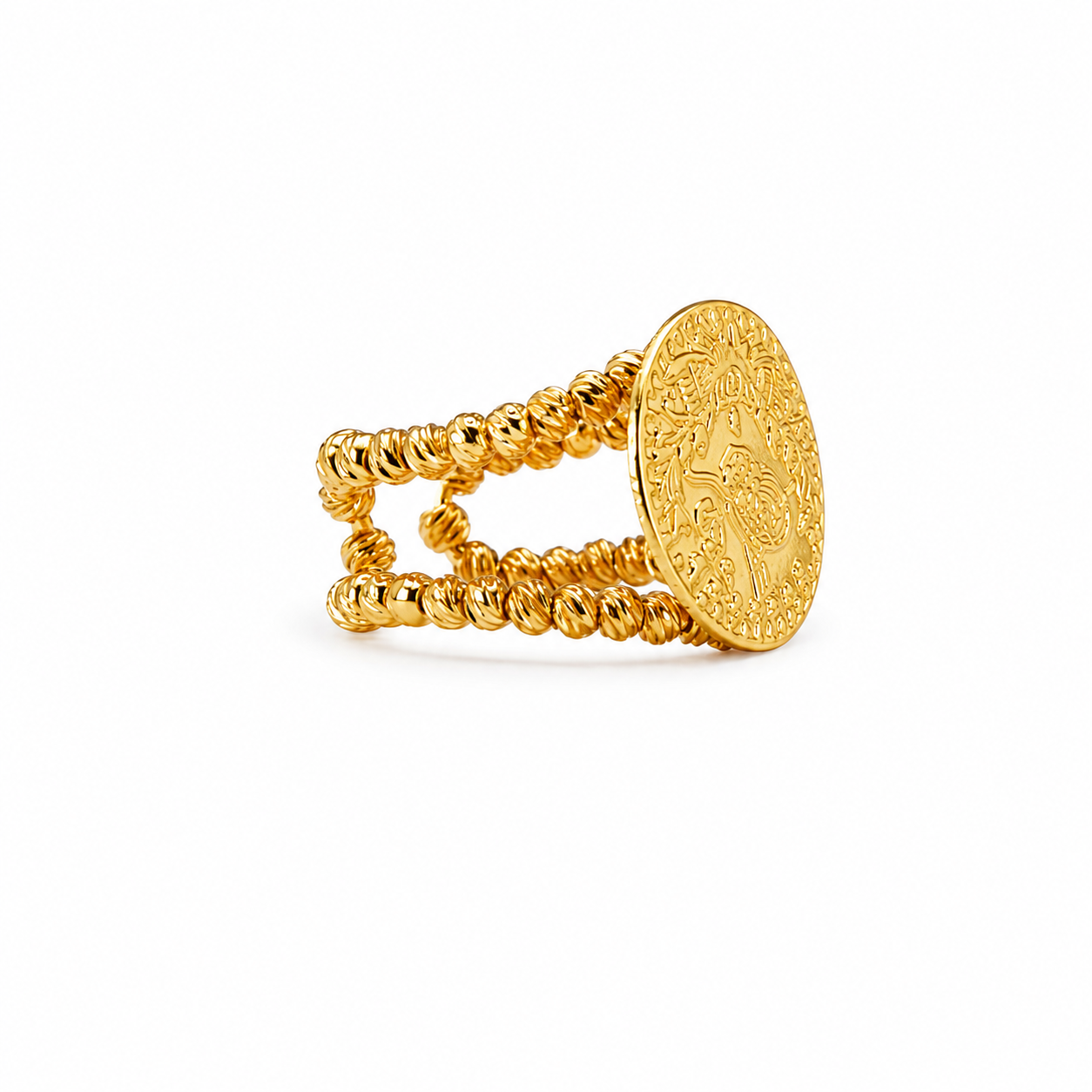Ottoman Coin Statement Ring