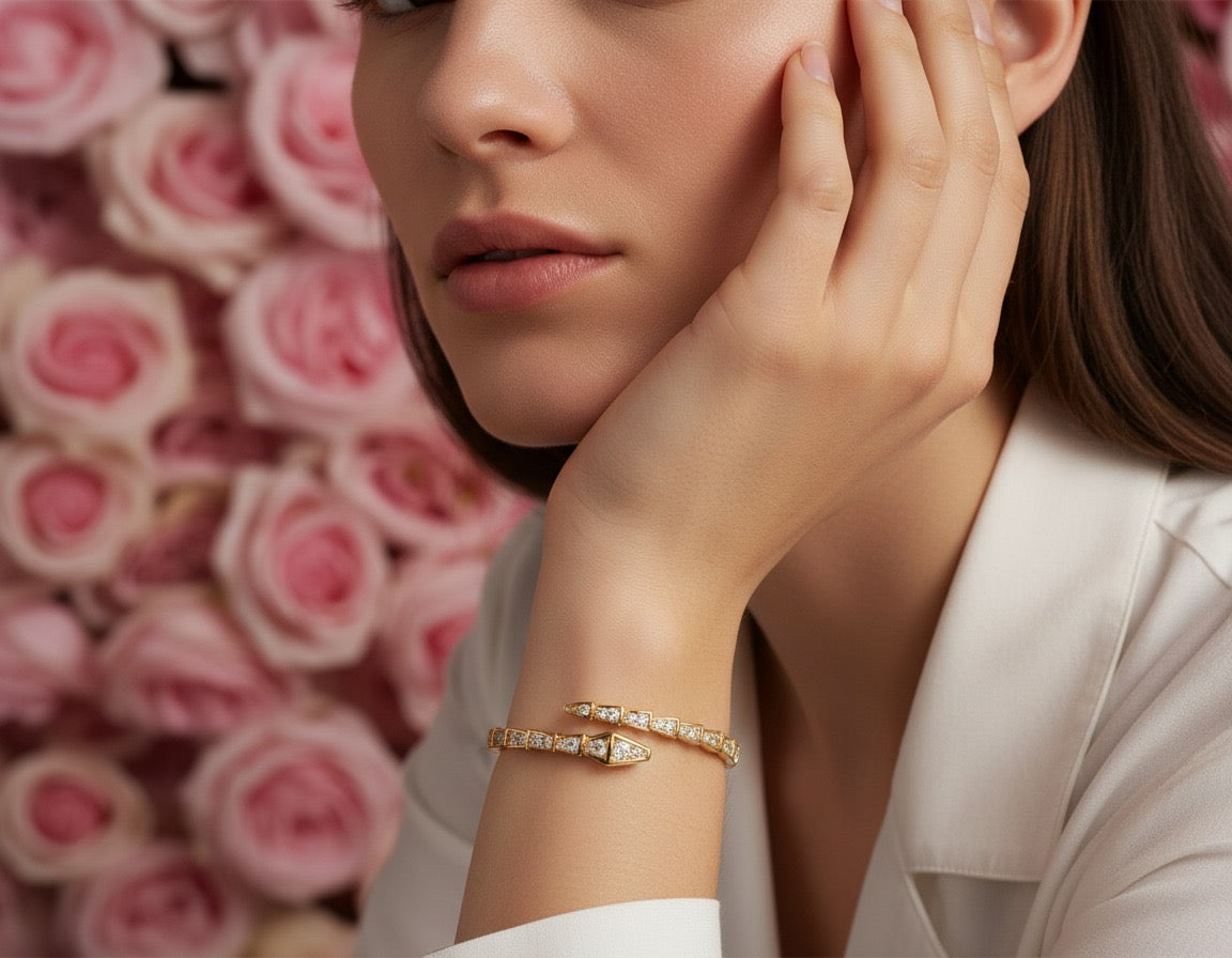 Valeria Geometric Crystal Cuff