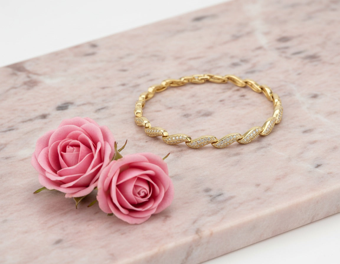Twisted Luxe Crystal Bracelet