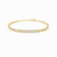 Golden Radiance Bar Bracelet