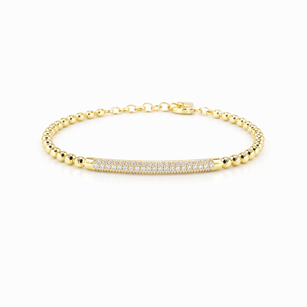Golden Radiance Bar Bracelet