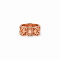 Rose Gold Lattice Ring