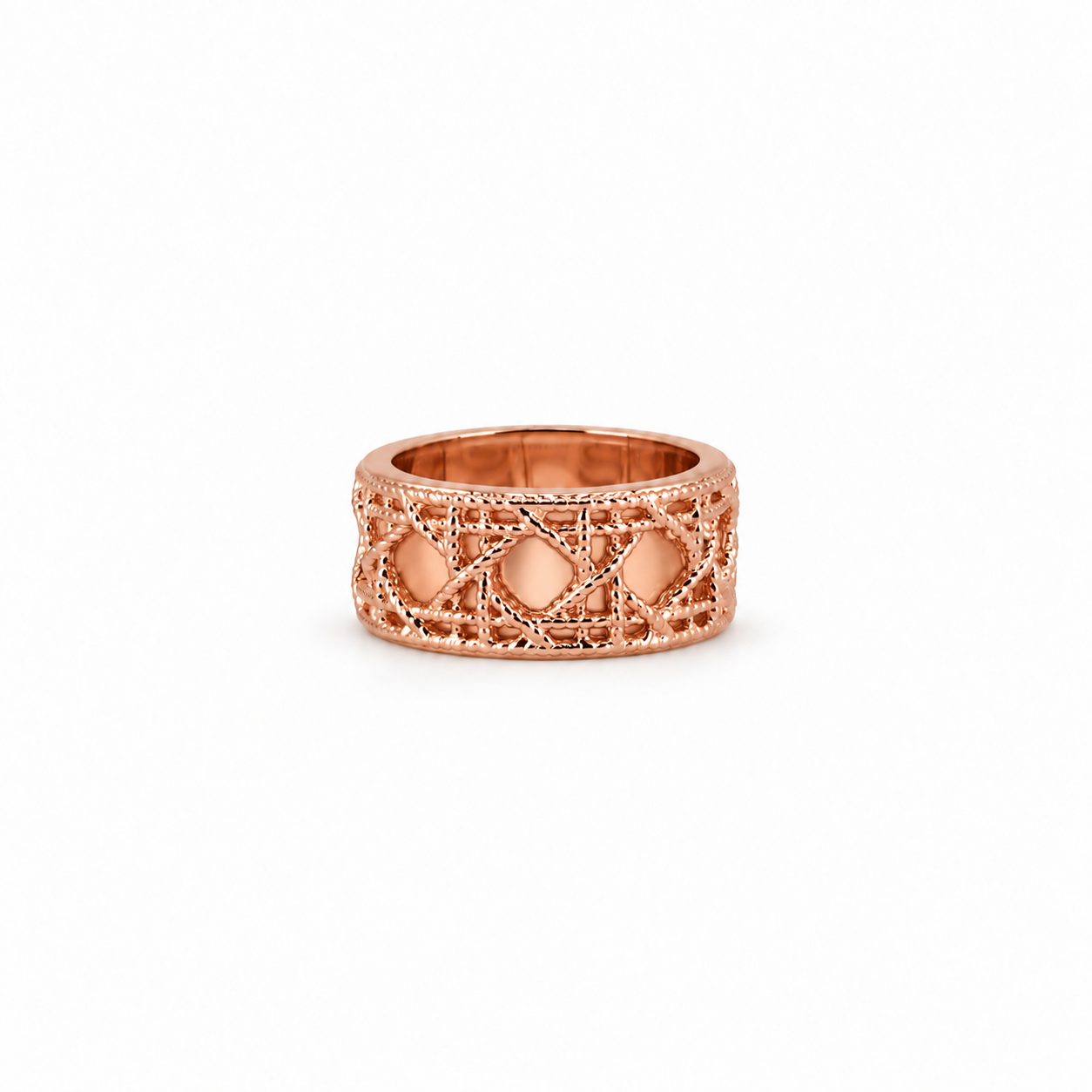 Rose Gold Lattice Ring